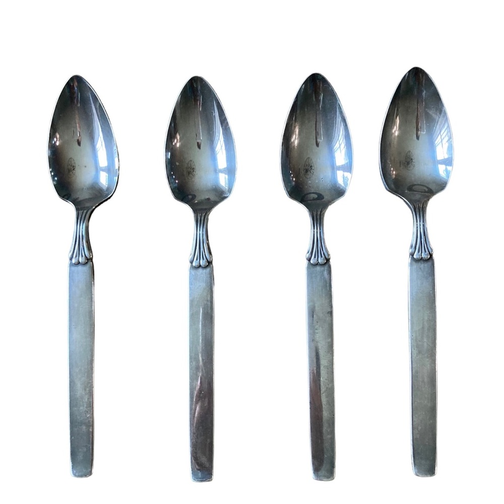 Oneida Community Twilight Fruit Spoons Vintage Set of 4 Stainless Steel Classic